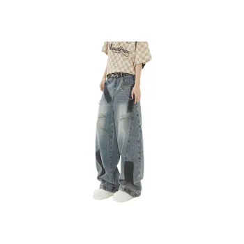 Cost Per Kilo Jeans Unisex Color Blocking