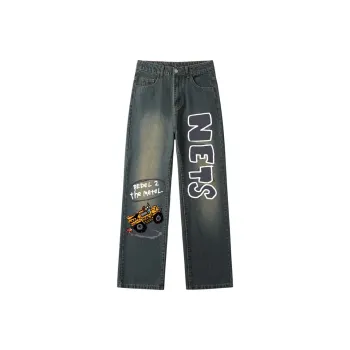 AFTER SCHOOL SPECIAL Jeans Unisex Vintage Blue