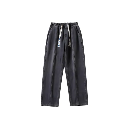 DOUBLE STAR 88 Jeans Men Black Gray Color