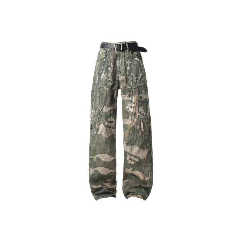 HOKLV Casual Pants Unisex Camouflage-0
