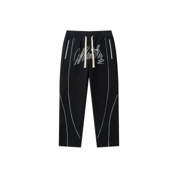JEFF HAMILTON Knitted Sports Pants Unisex Black