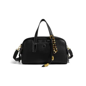 Vigno Synthetic Leather Handbag, One Shoulder, Crossbody Bag Women's Black