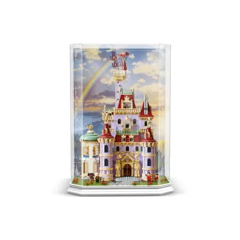 LIGHT YOUR BRICKS Compatibility Building Block 43263 Beauty And The Beast Castle Display Case Model Accessories