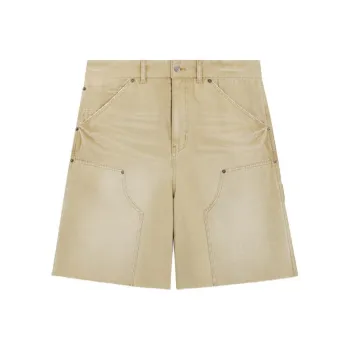 WE11DONE SS24 Denim Shorts Men's Beige