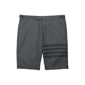 THOM BROWNE 4 Bar Wool blend Shorts
