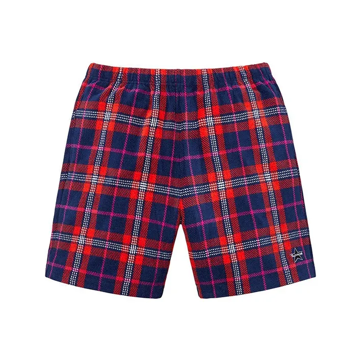 Supreme Plaid Velour Short-0