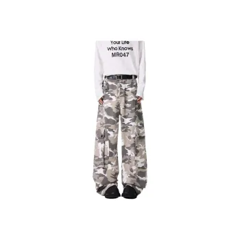 UNthemed Cargo Pants Unisex White Gray