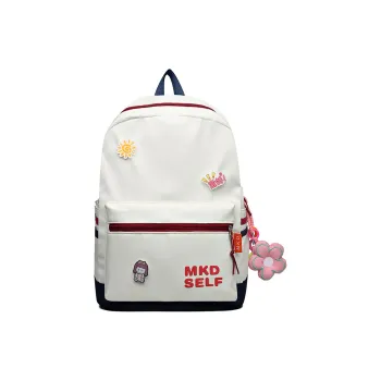 BRABOSTON Canvas Backpack Unisex White/Pink/Black/Green/Purple