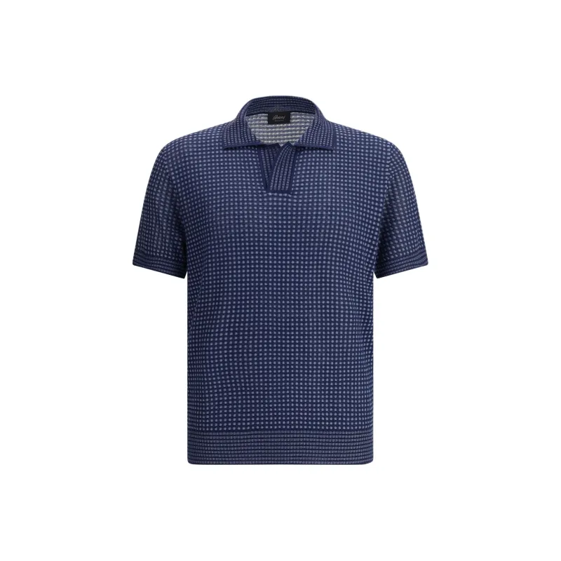 Brioni Knitted Polo Shirt-0