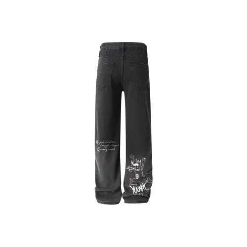 Qnxeey Jeans Unisex