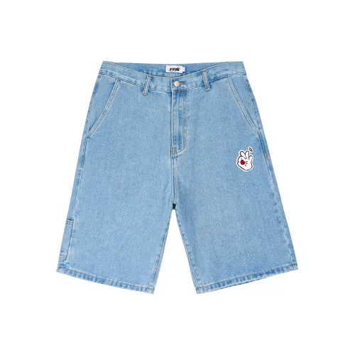 Vv.ok X ICONS Lab Denim Shorts Unisex Blue
