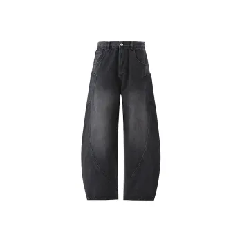 FAX FOR FMACM Jeans Unisex Distressed White Black
