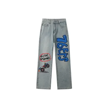 AFTER SCHOOL SPECIAL Jeans Unisex Light Blue