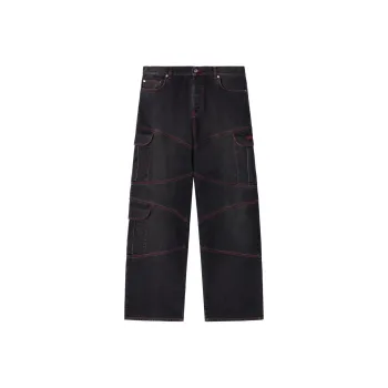 OFF WHITE Script Samurai Straight Jeans 