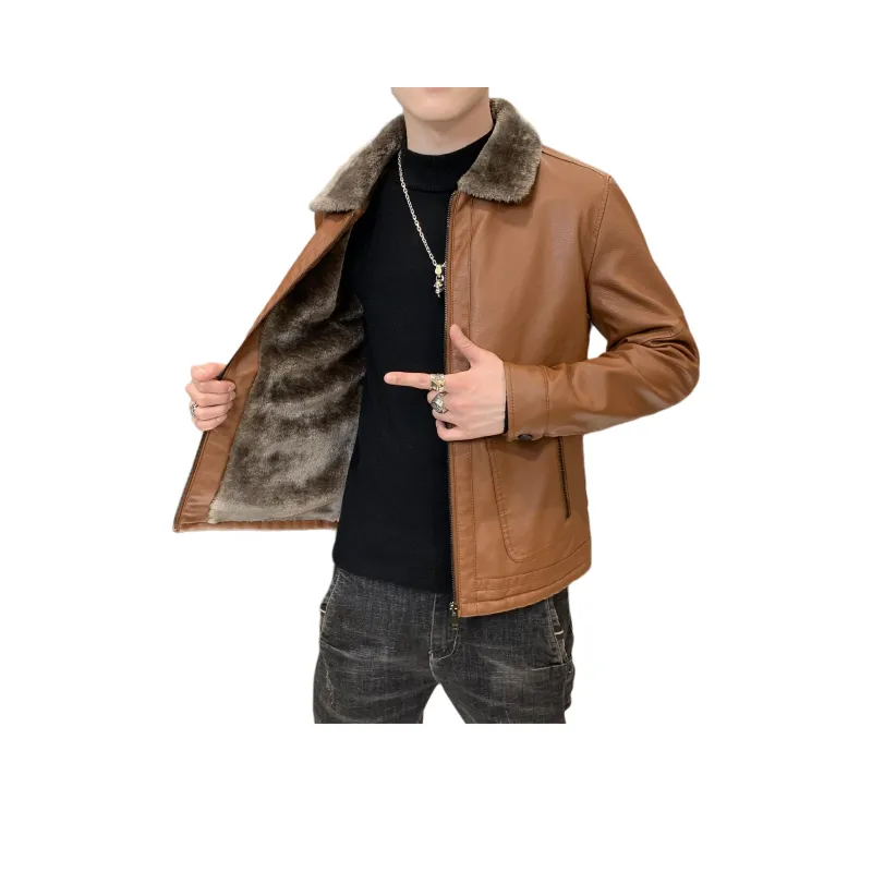 PIERRE CARDIN Leather Jacket Men's-19