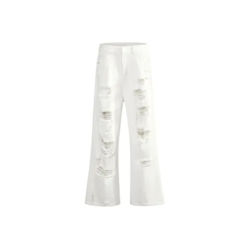 FUERZA Jeans Unisex White