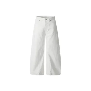 GBXM Jeans Unisex Symplocaceae White