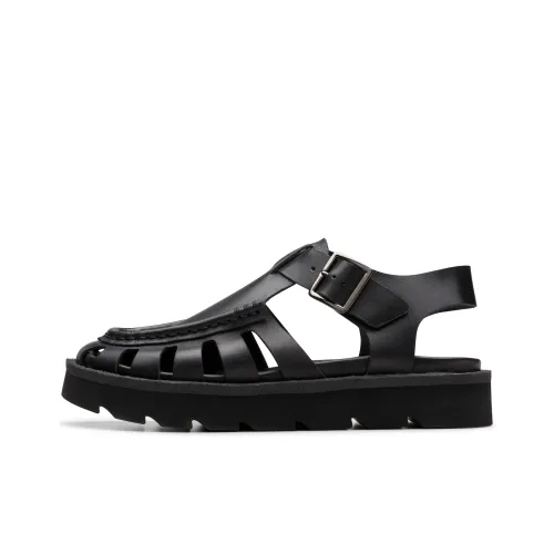Clarks Roman Sandals Unisex Black