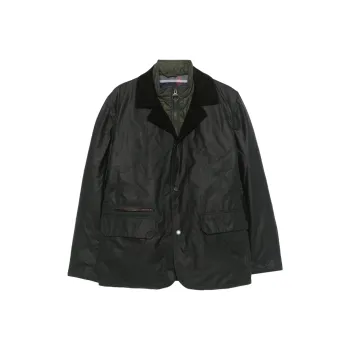 BARBOUR Craster Layered Zip Up Jacket