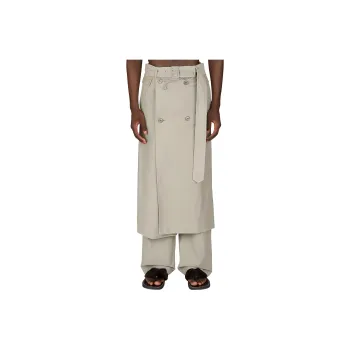 DRIES VAN NOTEN SS24 Casual Pants Men's Gray Green