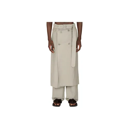 DRIES VAN NOTEN SS24 Casual Pants Men's Gray Green