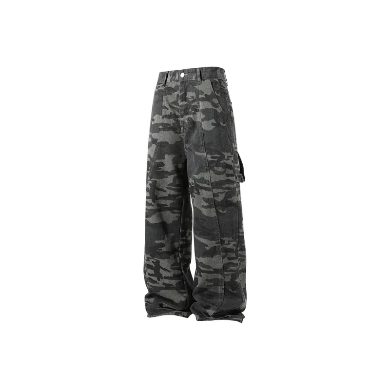 KOKO BASE Jeans Unisex Camouflage Army Green-0