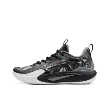 XTEP Wear resistant And Lightweight Low Top Torsion System Basketball Shoes Men's Black Gray