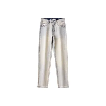 HIPANDA Jeans Men Yellow Mud
