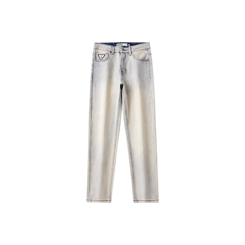 HIPANDA Jeans Men Yellow Mud-0