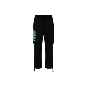 OFF WHITE Blue 90's Liquid Double Sweatpants