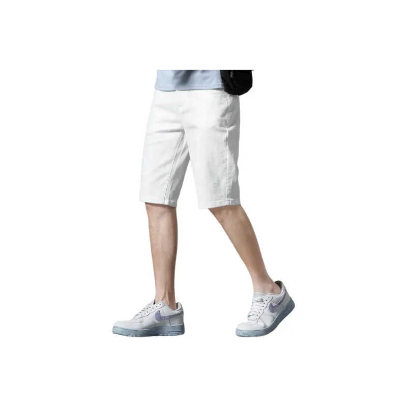 JEANSWEST Denim Shorts Men Ecru-0