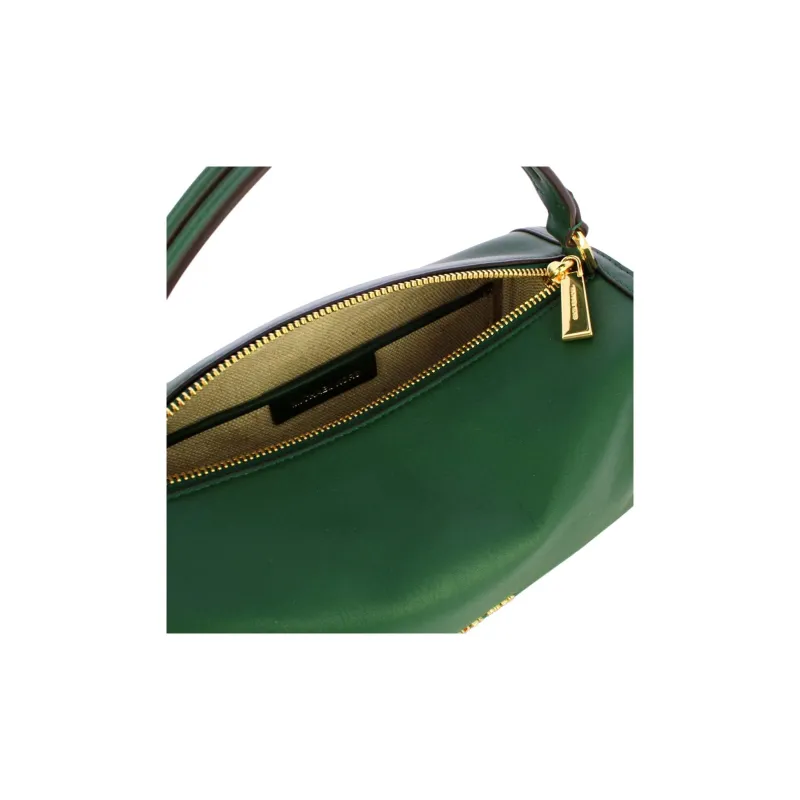 MICHAEL KORS Leather Shoulder Bag, Crossbody Bag, Handbag Small Size Women's Green-4