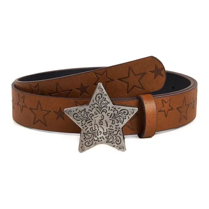 Yalu Preferred Cow Split Leather Belts Women's Width 3CM-0