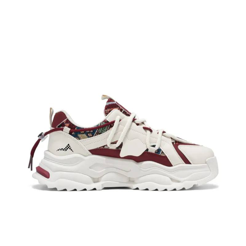 ATONGMU Cushioning, Slip Resistant, Abrasion Resistant, Lightweight Low Top Chunky Sneakers Unisex-3