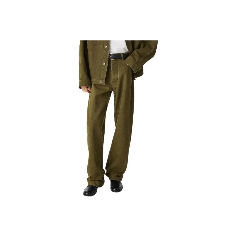 Bottega Veneta Turned Up Hem Wide Leg Jeans-0