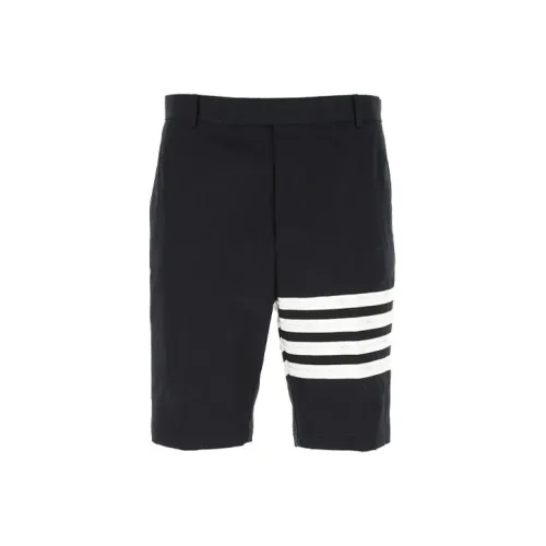 THOM BROWNE· Wool Relaxed V Neck Armband Cardigan Knitwear Mens Light Blue Black