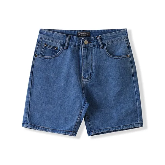 I'm David Denim Shorts Unisex-7