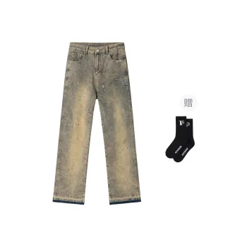 PILOTDRAGON P&D 24FW Jeans Unisex Yellow Mud
