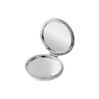 Gentle Welcome Mini Portable Pocket Mirror With PU Leather Upper Handheld Magnetic Double Sided Foldable Mirror