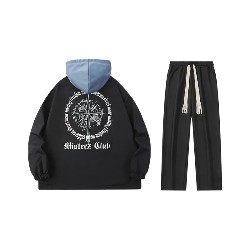 MISTEEZ Hooded Loose Fit Long-Sleeved Set Unisex-10