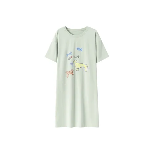FENTENGCARE Nightgown Women's Light Green