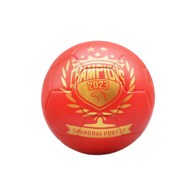 FEIERDUN Size 5 Soccer TPU Machine Stitched Soccer Ball Red-0