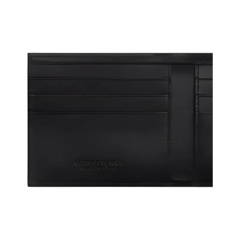 Bottega Veneta CASSETTE Sheepskin Wallet Men's Dark Indigo/Black-4