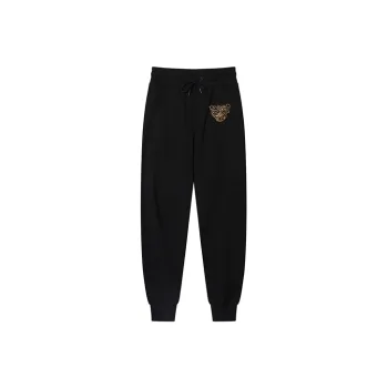 TCH Casual Pants Unisex Black Base Gold Logo
