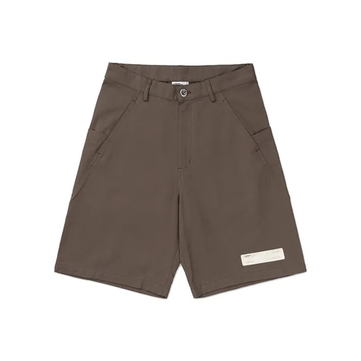 ROARINGWILD SS21 Loose Fit Shorts Unisex Brown-0