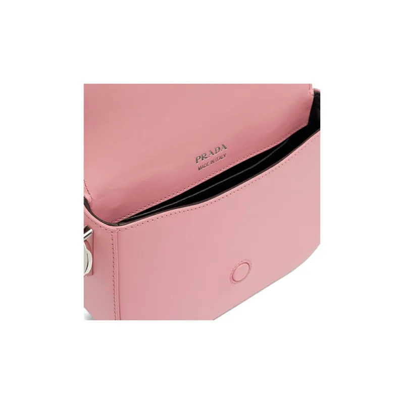 PRADA Sheepskin Shoulder Bag Crossbody Bag Women's Petal Pink-4