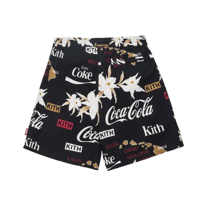 KITH X Coca Cola Surf Board Print Hardaway Shorts-0
