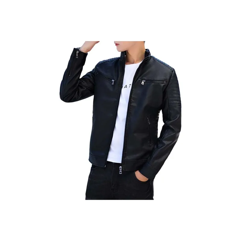 PIERRE CARDIN Leather Jacket Men's-4
