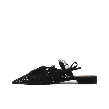 CAMEIDO Slip Resistant Closed Toe Slippers Women's Black