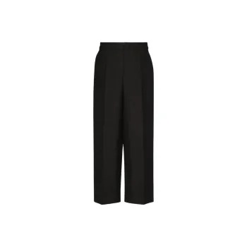 Valentino Pleat Detailed Cropped Pants